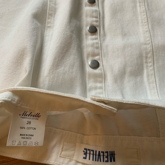 Women’s Brandy Melville White denim Skirt - Picture 3 of 3